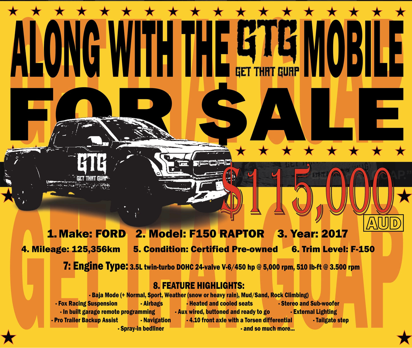 'GTG MOBILE' (2017 FORD F-150 RAPTOR)